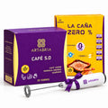 Café 5.0 Artabria y Caña Cero % Artabria con regalo de mini batidora o similar