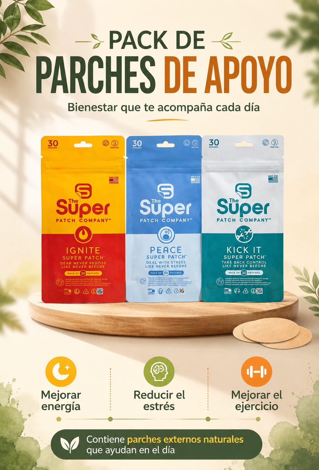 Pack Parches de apoyo